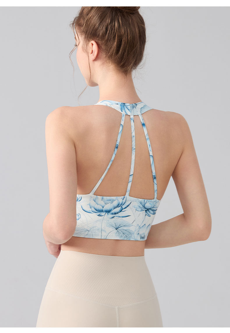 Sports Bra for Women, Stylish Yoga Wear, Halter Neck, Beautiful Back, Vest Top, Outerwear, Fitness Bra