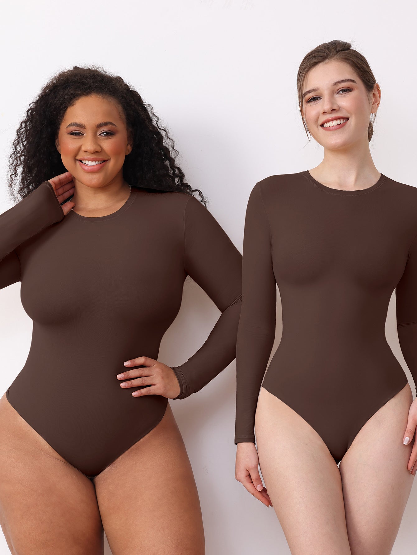 Slim Fit Long Sleeve Jumpsuit for Women, Double Layer High Elastic Body Shaper, Tight-Fitting One-Piece Pants