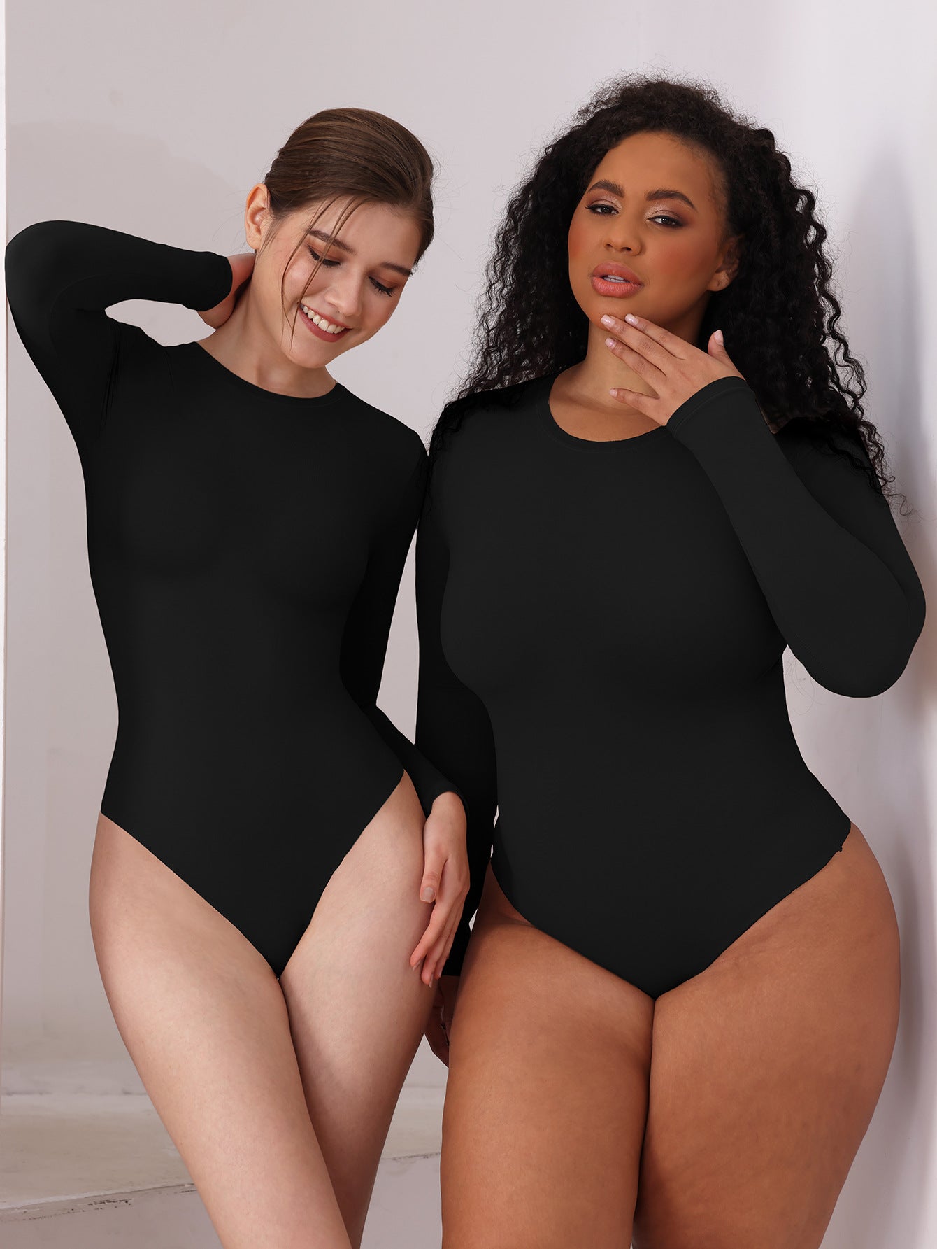 Slim Fit Long Sleeve Jumpsuit for Women, Double Layer High Elastic Body Shaper, Tight-Fitting One-Piece Pants
